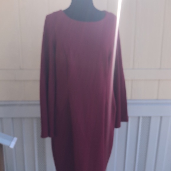 Beautiful Red CALVIN KLEIN Dress Size 14 - Picture 8 of 14